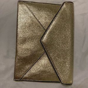 Gold Rebecca Minkoff clutch